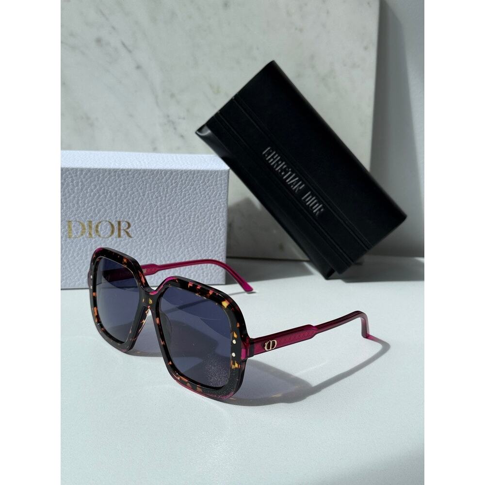 NEW Dior DiorHighlight S1I Sunglasses in Havana Pink $490 - Picture 6 of 7